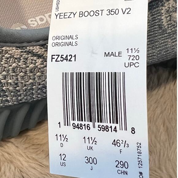 adidas Yeezy Boost 350 V2 Israfil NO BOX Size 12 FZ5421 Cross-Posted Firm